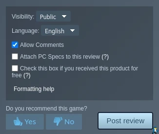 You can now add hardware details to Steam reviews, and give more feedback on Steam Deck Verified